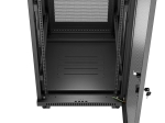 Комуникационен шкаф Lanberg rack cabinet 19" free-standing 32U/600X800 (FLAT PACK) with mesh door LCD black