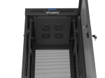 Комуникационен шкаф Lanberg rack cabinet 19" free-standing 32U/600X600 (FLAT PACK) with mesh door LCD black