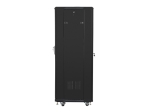 Комуникационен шкаф Lanberg rack cabinet 19" free-standing 32U / 600x600 self-assembly flat pack, black