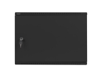 Комуникационен шкаф Lanberg rack cabinet 19" wall-mount 4U+3u/540x200 low-profile black (assembled)