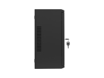Комуникационен шкаф Lanberg rack cabinet 19" wall-mount 4U+3u/540x200 low-profile black (assembled)