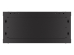 Комуникационен шкаф Lanberg rack cabinet 19" wall-mount 4U/600x450 with perforated door black (flat pack)