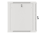 Комуникационен шкаф Lanberg rack cabinet 19" wall-mount 12U/600x600 for self-assembly with metal door grey (flat pack)