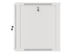 Комуникационен шкаф Lanberg rack cabinet 19" wall-mount 12U/600x600 for self-assembly with metal door grey (flat pack)