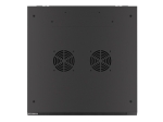Комуникационен шкаф Lanberg rack cabinet 19" wall-mount 12U/600x600 for self-assembly with metal door black (flat pack)