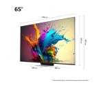 Телевизор LG 65QNED91T3A, 65" 4K HDR Smart QNED TV MiniLED, 3840x2160, 120Hz, DVB-T2/C/S2, AI Alpha 8, HDR 10 PRO, webOS 24, ThinQ AI, WiFi, FreeSync Compatible, VRR, AI Upscaling, AI Sound Pro (Virtual 9.1.2 Up-mix), Bluetooth, Hdmi, Multi View, LAN, Air