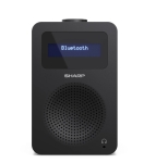 Радио Sharp Radios DR-430(BK), DIGITAL RADIO, Bluetooth 5.0, 5W, 20 DAB+/DAB/FM, Auto time/date, LCD Display, Dual alarm, 3.5mm Headphone jack / line-out, Black
