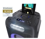 Тонколони Sharp Speakers PS-949, XPARTY STREET BEAT  2 x 8" woofers + horn tweeter, max power output 132 W, 12 h play time by built in battery, True wireless Stereo, USB Music playback and charging, DJ FX, BT 5.0, 2 x Mic/Guitar inputs, Splashproof (IPX4)