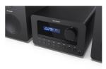 Аудио система Sharp Audio Systems XL-B514(BK), HI-FI MICRO SYSTEM, 40W (peak), FM radio with RDS,  Bluetooth v5.0, CD player, USB MP3 playback, 3.5mm Headphone jack / line-out, wooden speaker, Black