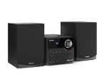 Аудио система Sharp Audio Systems XL-B512(BK), HI-FI MICRO SYSTEM, 45W total max power output, FM PLL tuner, Bluetooth v5.0, CD player, USB, 3.5mm Aux-in / line-in, wooden speaker, Black