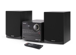 Аудио система Sharp Audio Systems XL-B512(BK), HI-FI MICRO SYSTEM, 45W total max power output, FM PLL tuner, Bluetooth v5.0, CD player, USB, 3.5mm Aux-in / line-in, wooden speaker, Black