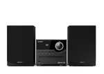 Аудио система Sharp Audio Systems XL-B512(BK), HI-FI MICRO SYSTEM, 45W total max power output, FM PLL tuner, Bluetooth v5.0, CD player, USB, 3.5mm Aux-in / line-in, wooden speaker, Black