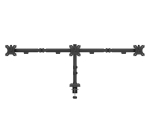 Стойка Neomounts Nero Triple Flat Screen Desk Mount (phone holder+Quick-fix clamp/grommet)