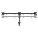 Стойка Neomounts Nero Triple Flat Screen Desk Mount (phone holder+Quick-fix clamp/grommet)