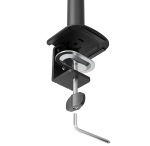 Стойка Neomounts Nero Single Flat Screen Desk Mount (phone holder+Quick-fix clamp/grommet)