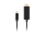 Кабел Lanberg USB-C (M) -> display port (M) cable 1.8m 4K 60Hz, black