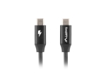 Кабел Lanberg USB-C M/M 2.0 cable 1.8m Quick Charge 4.0, black