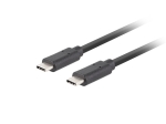 Кабел Lanberg USB-C M/M 3.1 GEN 2 CABLE 1.8M 10GB/S PD100W Black