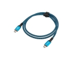 Кабел Lanberg USB-C M/M 4.0 cable 2m 240w 8k 60hz black-blue