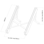 Стойка Neomounts Foldable Notebook Desk Stand (ergonomic)