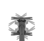 Стойка Neomounts Back-to-Back Screen Ceiling Mount (Height: 106-156 cm)