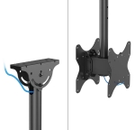Стойка Neomounts Back-to-Back Screen Ceiling Mount (Height: 106-156 cm)
