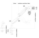 Стойка Neomounts Flat Screen Desk mount (10-32") desk clamp/grommet