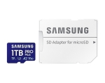 Памет Samsung 1TB micro SD Card PRO Plus with Adapter, UHS-I, Read 180MB/s - Write 130MB/s