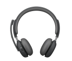 Слушалки Logitech Zone Wireless 2 Headset, Teams - GRAPHITE
