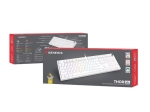 Клавиатура Genesis Mechanical Gaming Keyboard Thor 404 White RGB Backlight Gateron Yellow Pro, US Layout