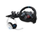 Волан Logitech G29 Driving Force Racing Wheel for PlayStation 5 and PlayStation 4 - Black,  Astro A10, PS5/PS4 - White