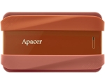 Твърд диск Apacer AC533, 2TB 2.5" SATA HDD USB 3.2 Portable Hard Drive Plastic / Rubber Garnet red