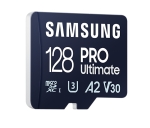 Памет Samsung 128GB micro SD Card PRO Ultimate with Adapter , UHS-I, Read 200MB/s - Write 130MB/s, U3, V30, A2