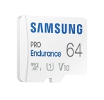 Памет Samsung 64 GB micro SD PRO Endurance, Adapter, Class10, Waterproof, Magnet-proof, Temperature-proof, X-ray-proof, Read 100 MB/s - Write 30 MB/s