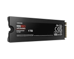 Твърд диск Samsung SSD 990 PRO 1TB Heatsink PCIe 4.0 NVMe 2.0 M.2 V-NAND 3-bit MLC, 256-bit Encryption, Read 7450 MB/s Write 6900 MB/s