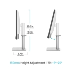 Монитор BenQ PD3226G 32” 4K 144Hz, IPS, 1ms, Designer Monitor, AQCOLOR, AMD FreeSync Premium, Pantone, Calman, Display ColorTalk, Daisy Chain, KVM, Thunderbolt 4, CAD/CAM Mode, DualView, 400nits, 1200:1, DP.HDMI, TB4 90W PD, Height Adj. 150mm, 7kg. WHITE-