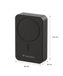Външна батерия Verbatim Charge 'n' Go Essentials Power Bank Magnetic Wireless 20000mAh Black