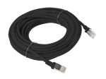 Кабел Lanberg patch cord CAT.5E 10m, black