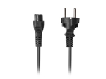 Кабел Lanberg CEE 7/7 (MICKEY) -> IEC 320 C5 power cord 1.8m VDE Straight, black