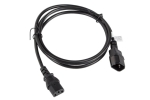 Кабел Lanberg extension power supply cable IEC 320 C13 -> C14 1.8m VDE, black