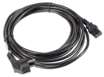 Кабел Lanberg CEE 7/7 -> IEC 320 C13 power cord 5m VDE, black