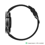 Часовник Huawei Watch GT5 Vili-B19F, 1.43", Amoled 466x466 PPI 326, BT5.2 BLE/BR/EDR, 5ATM, 524mAh, Screenshot sharing, support message input, message notifications, Battery life up to 14 days, Compatible with iOS and Android devices, Black Fluoroelastome