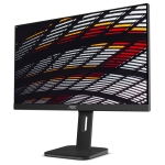 Монитор AOC 24P1, 23.8" Wide IPS LED, 5 ms, 1000:1, 50M:1 DCR, 250 cd/m2, FHD 1920x1080@60Hz, FlickerFree, Low Blue Light, Tilt, Height Adjust, Pivot, Swivel, USB, D-Sub, DVI, HDMI, DP, Headphone Out, 2Wx2, Black
