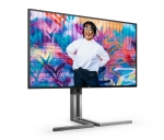 Монитор AOC U27U3CV, 27" Nano IPS WLED, 3840x2160@60Hz, 4ms GtG, 400cd m/2, 1300:1, 50M:1 DCR, Adaptive Sync, FlickerFree, Low Blue Light, 3Wx2, Tilt, Height Adjust, Pivot, Swivel, 2xHDMI, DP, USB hub