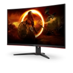Монитор AOC C32G2ZE/BK, 31.5" Curved 1500R, VA, WLED, 1920x1080@240Hz, 4ms GtG, 1ms MPRT, 300cd/m2, 4000:1, DCR 80M:1, FreeSync, FlickerFree, Low Blue Light, Tilt, 2xHDMI, DP