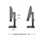 Монитор BenQ PD2706QN, 27", 100Hz, 4K IPS, AQCOLOR, Designer, Pantone, Nano Matte Panel, HDR10, 100% sRGB, Card Reader, HDMI (2.0), DP (1.4), USB-C (DP alt. PD 90W), USB Hub, 3.5 Jack, 2x 3W, Pivot, Height adj. 115mm, VESA 100