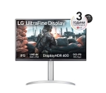 Монитор LG 27UP650P-W, 27" UHD 4K IPS AG, DCI-P3 95%, Cinema Screen, 5ms, 1200:1, Mega DFC, 400 cd/m2, 3840x2160, AMD FreeSync, HDR 10, VESA Display HDR 400, HDMI, DisplayPort, FreeSync, Headphone out, Height Adjustable,Pivot Tilt, Reader Mode, Black