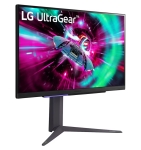 Монитор LG 27GR93U-B, 27", UltraGear IPS 1ms, AG, UHD 4K (3840x2160), 144Hz, HDR 400, 1000:1, 400cd/m2, DCI-P3 95%, USB3.0 (1up/2down), VRR, AMD Free-sync, NVIDIA G-Sync, HDMI, DisplayPort, Height Adjustable, Pivot, Tilt, Headphone Out, Black