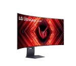 Монитор LG 45GS95QE-B, 44.5" Ultragear OLED 0.03ms (GtG), 21:9 Curved Gaming WQHD+ (3440x1440), 240HZ, 1500000:1, 1300 cd/m2, DCI-P3 98%, AMD FreeSync, NVIDIA G-Sync, VRR, HDR 400 ,PBP&PIP, USB Down/Up-stream, HDMI, DisplayPort, Tilt, Black