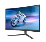 Монитор Philips Evnia 27M2C5200W, 27" Curved 1500R VA, 1920x1080@280Hz, 1ms GtG, 0.3ms MPRT, 300 cd/m2, 4000:1, Mega Infinity DCR, Adaptive sync, FlickerFree, LowBlue Mode, Tilt, Height Adjust, Swivel, 2x HDMI, DP